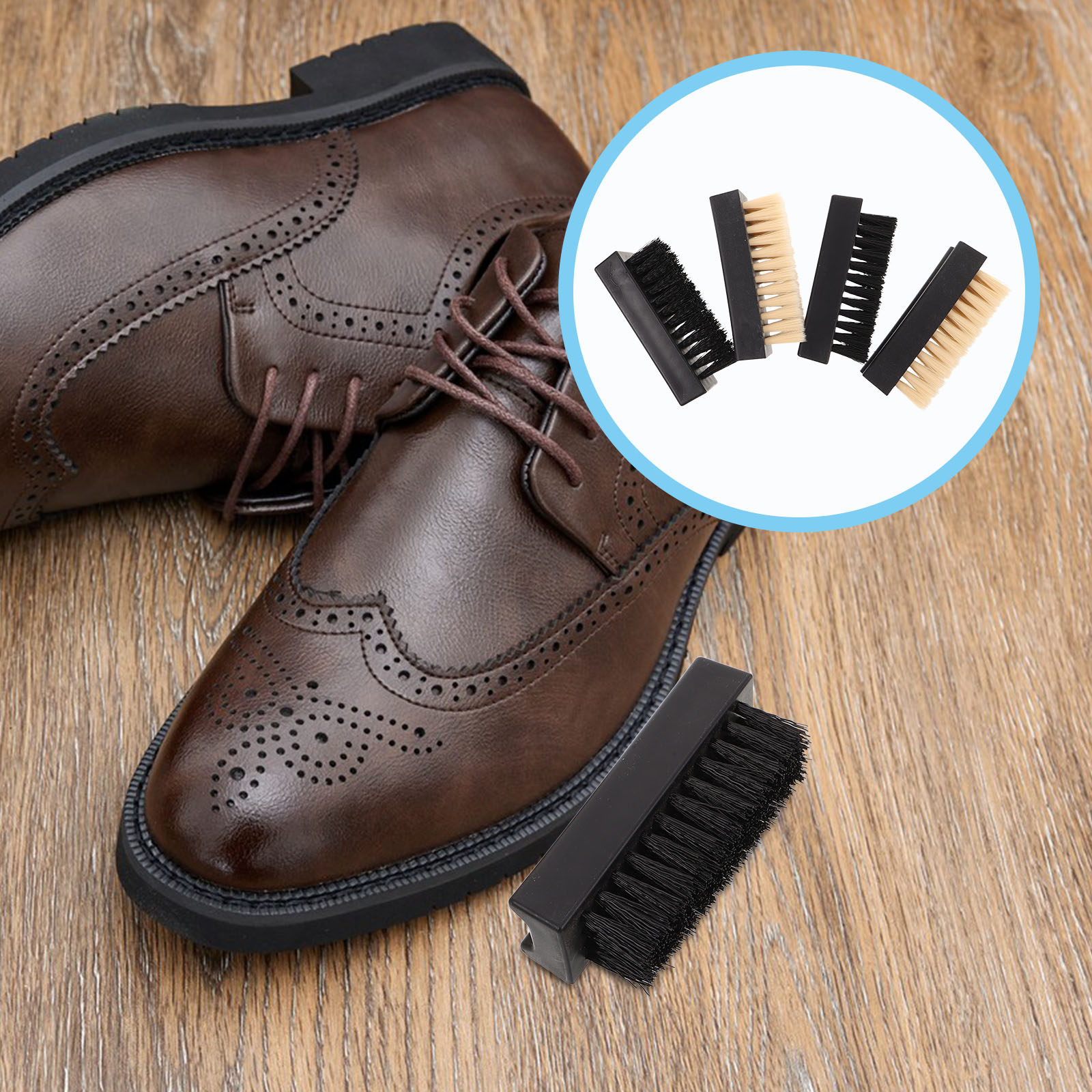 Sneaker Care For Suede - 4Pcs Shoe Brush Cleaner Set Multifunction