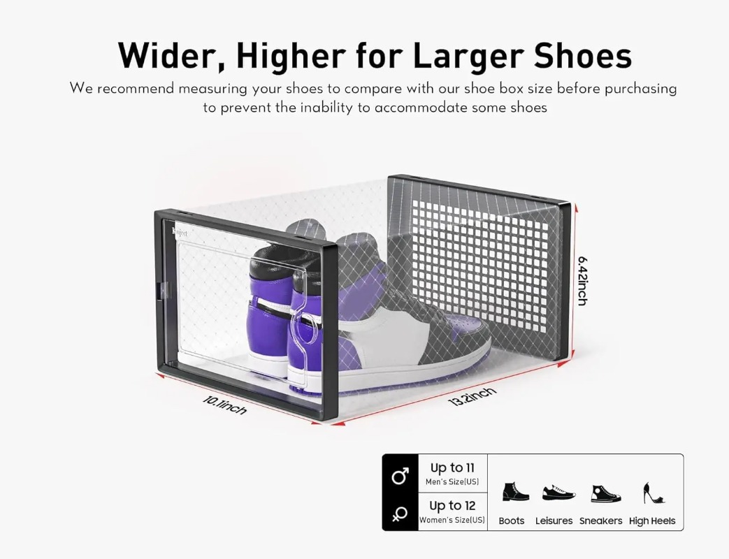 Stackable Shoe Storage Boxes,  - đánh giá và giá Shoe Box Display