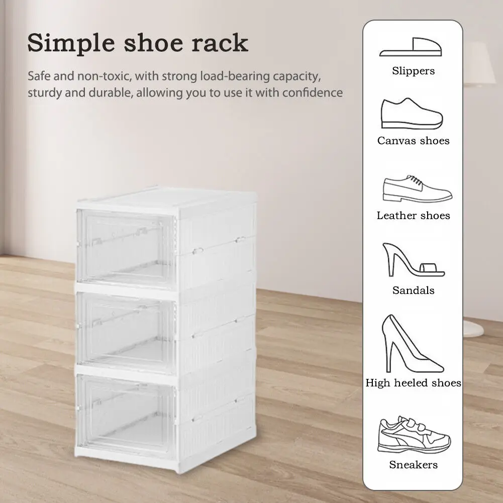 3/6 Layers Foldable Shoes Stor - đánh giá và giá Shoe Box Display
