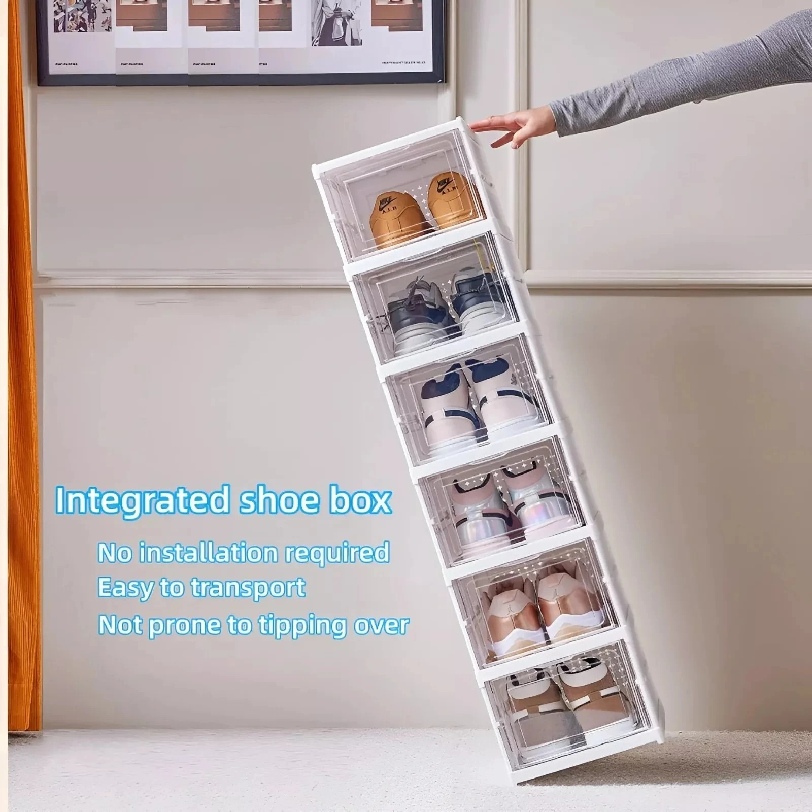 3/6 Layers Foldable Shoes Stor - đánh giá và giá Shoe Box Display