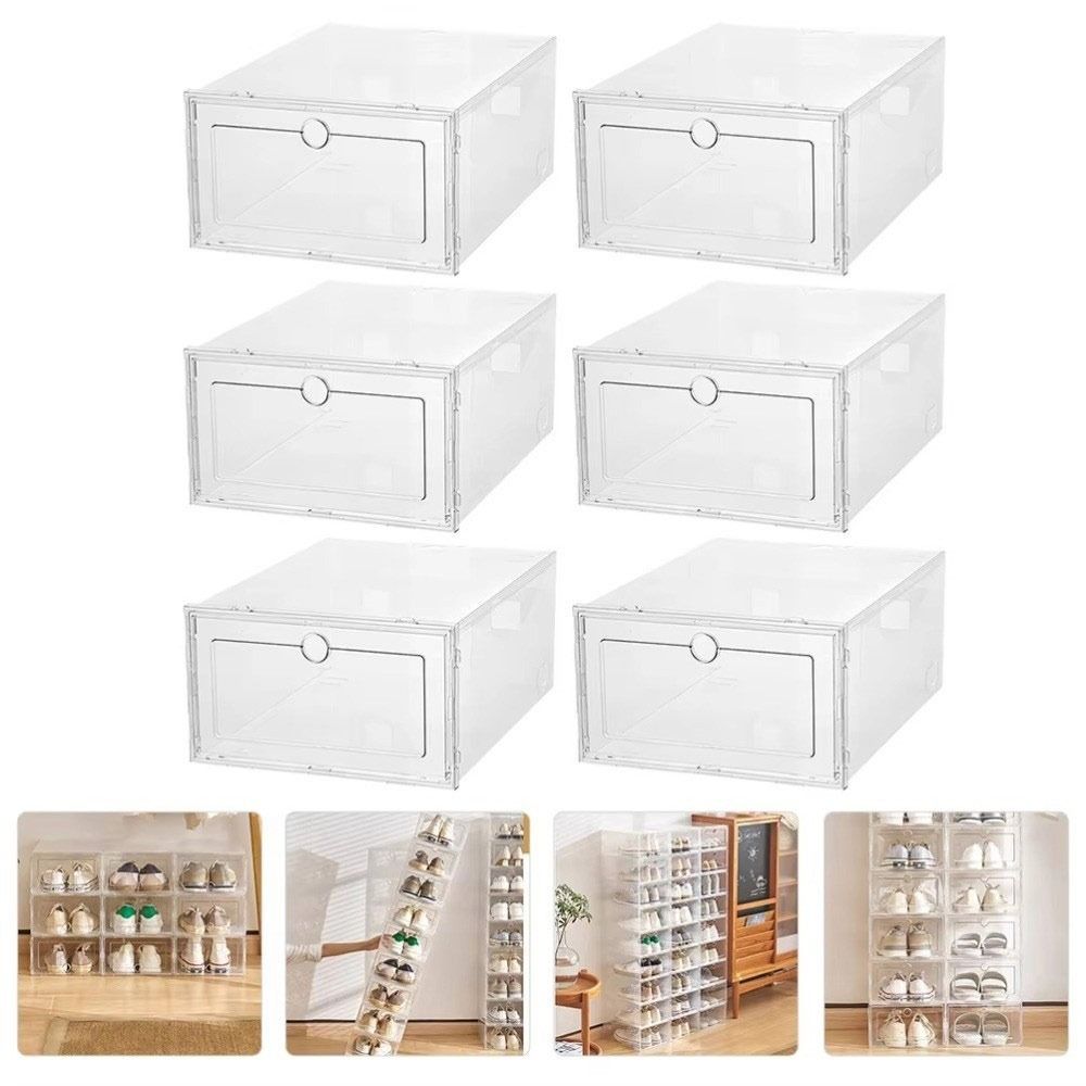 Portable Transparent Shoe Boxe - đánh giá và giá Shoe Box Display