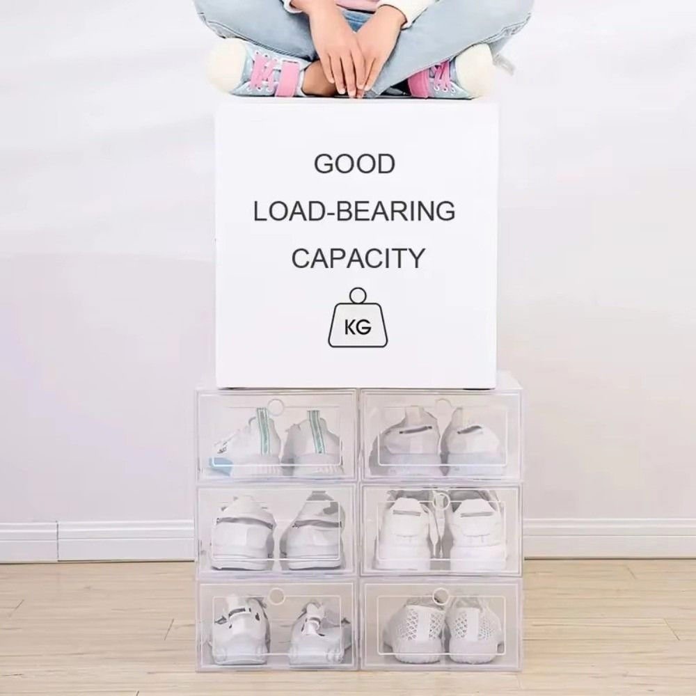Portable Transparent Shoe Boxe - đánh giá và giá Shoe Box Display
