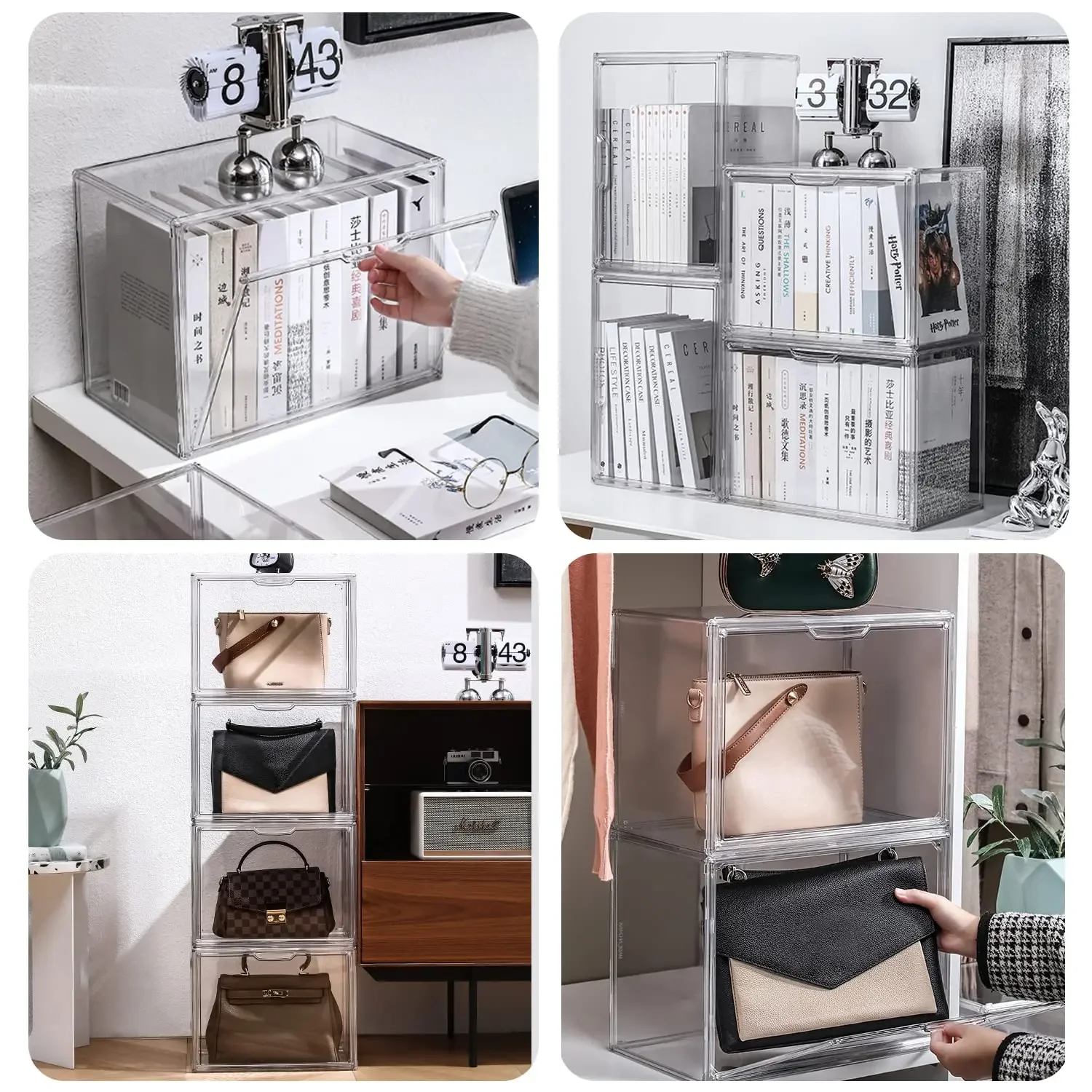 Transparent Storage Box Organi - đánh giá và giá Shoe Box Display