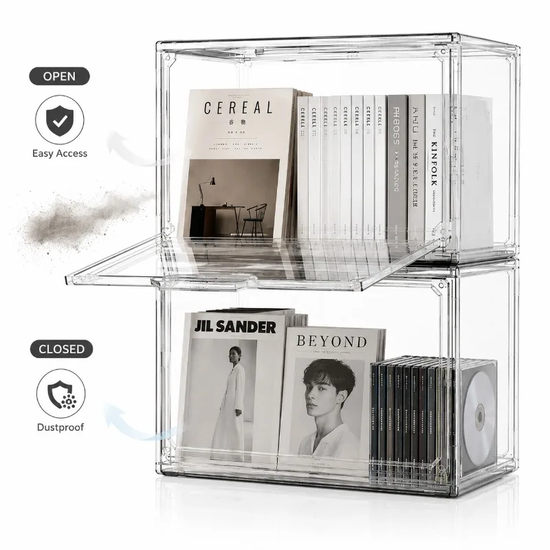 Transparent Storage Box Organi - đánh giá và giá Shoe Box Display